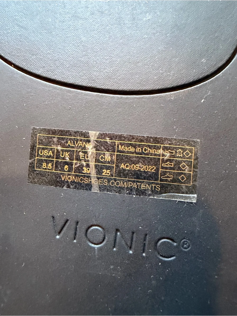 Vionic Black and Terracotta Leather Thong Sandals